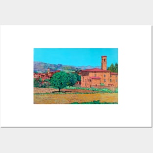 Tuscan Farm Village Posters and Art